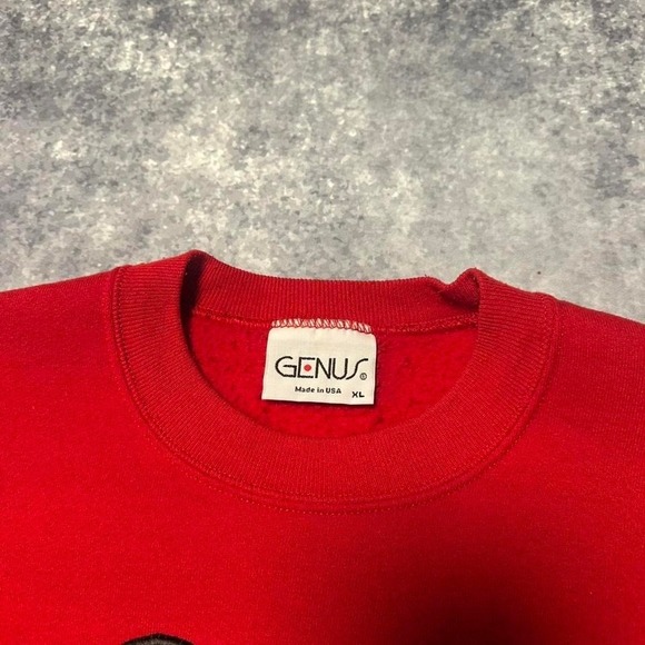 Vintage Mickey Mouse Red Crewneck Sweatshirt Men's XL‎ Made In USA - Picture 3 of 6